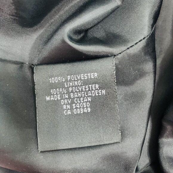 Kasper Separates Dress Women Size 10 Black Classic Sheath Slit Dark Academia - Picture 4 of 8